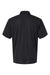 Paragon 500 Mens Sebring Performance Moisture Wicking Short Sleeve Polo Shirt Black Flat Back