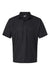 Paragon 500 Mens Sebring Performance Moisture Wicking Short Sleeve Polo Shirt Black Flat Front