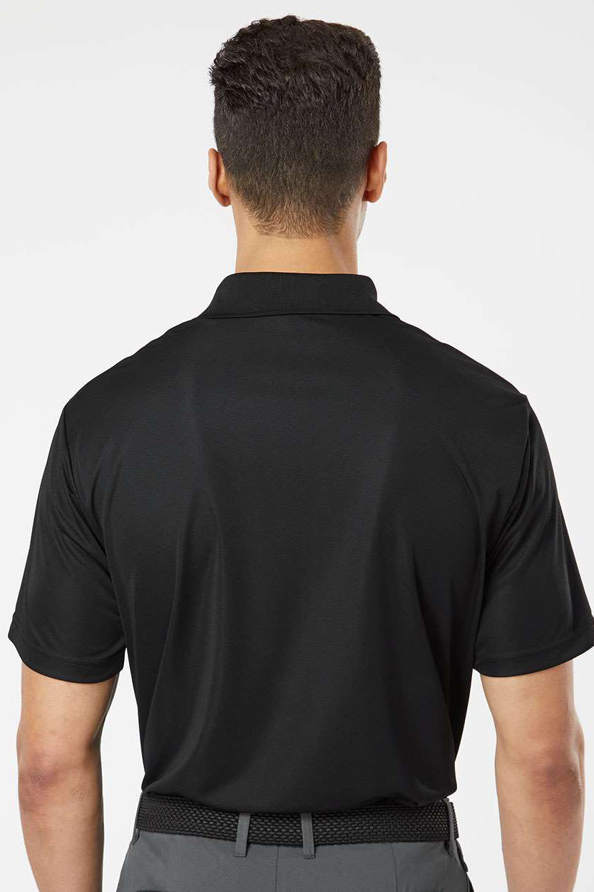 Paragon 500 Mens Sebring Performance Moisture Wicking Short Sleeve Polo Shirt Black Model Back