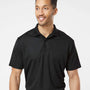 Paragon Mens Sebring Performance Moisture Wicking Short Sleeve Polo Shirt - Black - NEW