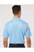 Paragon 500 Mens Sebring Performance Short Sleeve Polo Shirt Blue Mist Model Back