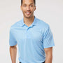 Paragon Mens Sebring Performance Moisture Wicking Short Sleeve Polo Shirt - Blue Mist - NEW