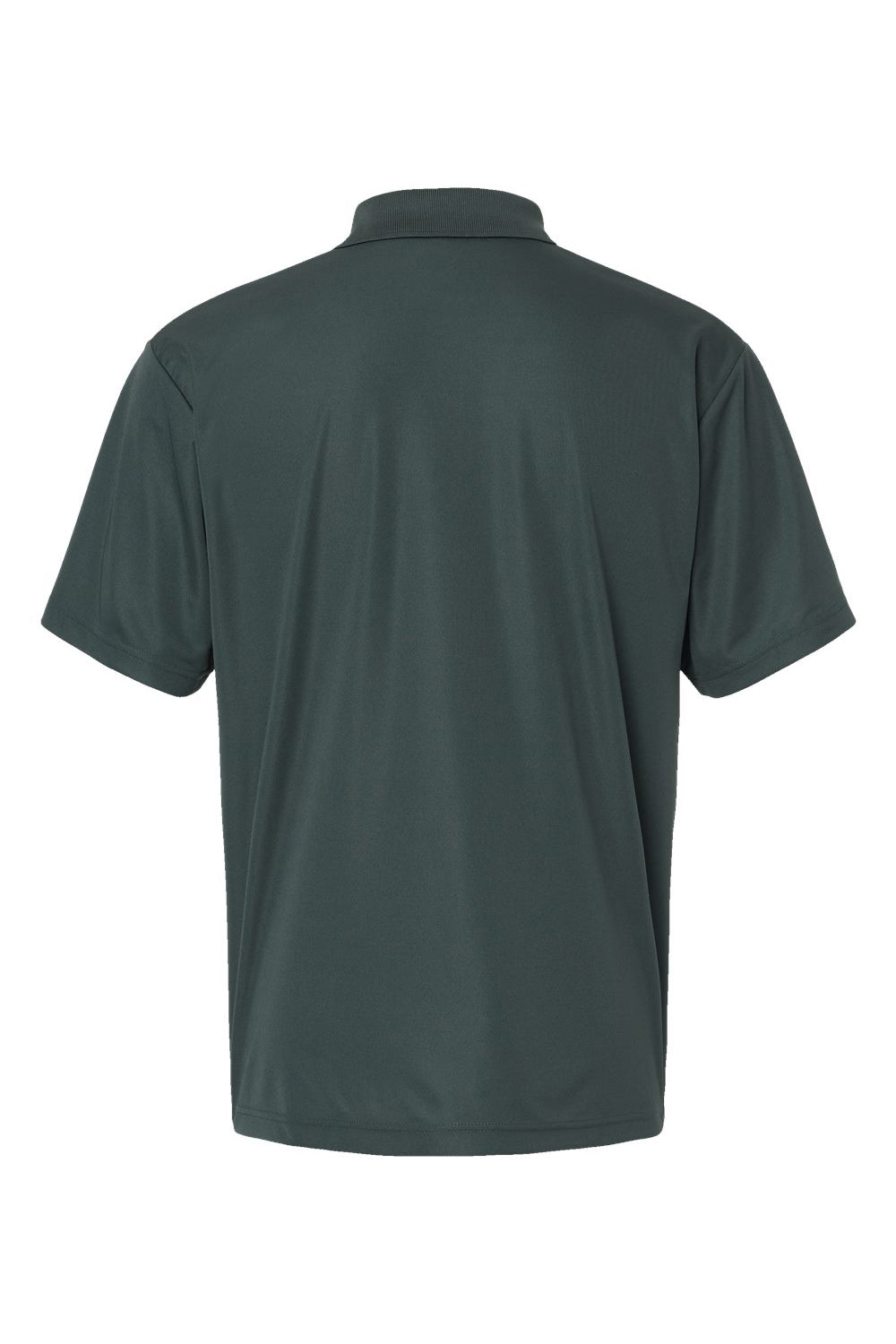 Paragon 500 Mens Sebring Performance Moisture Wicking Short Sleeve Polo Shirt Carbon Grey Flat Back