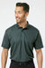 Paragon 500 Mens Sebring Performance Moisture Wicking Short Sleeve Polo Shirt Carbon Grey Model Front