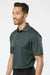 Paragon 500 Mens Sebring Performance Moisture Wicking Short Sleeve Polo Shirt Carbon Grey Model Side
