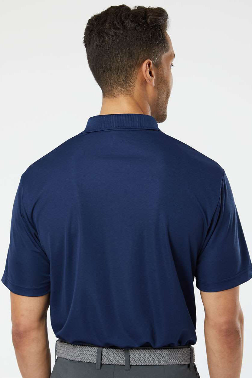 Paragon 500 Mens Sebring Performance Moisture Wicking Short Sleeve Polo Shirt Deep Navy Blue Model Back