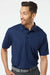 Paragon 500 Mens Sebring Performance Moisture Wicking Short Sleeve Polo Shirt Deep Navy Blue Model Front