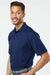 Paragon 500 Mens Sebring Performance Moisture Wicking Short Sleeve Polo Shirt Deep Navy Blue Model Side