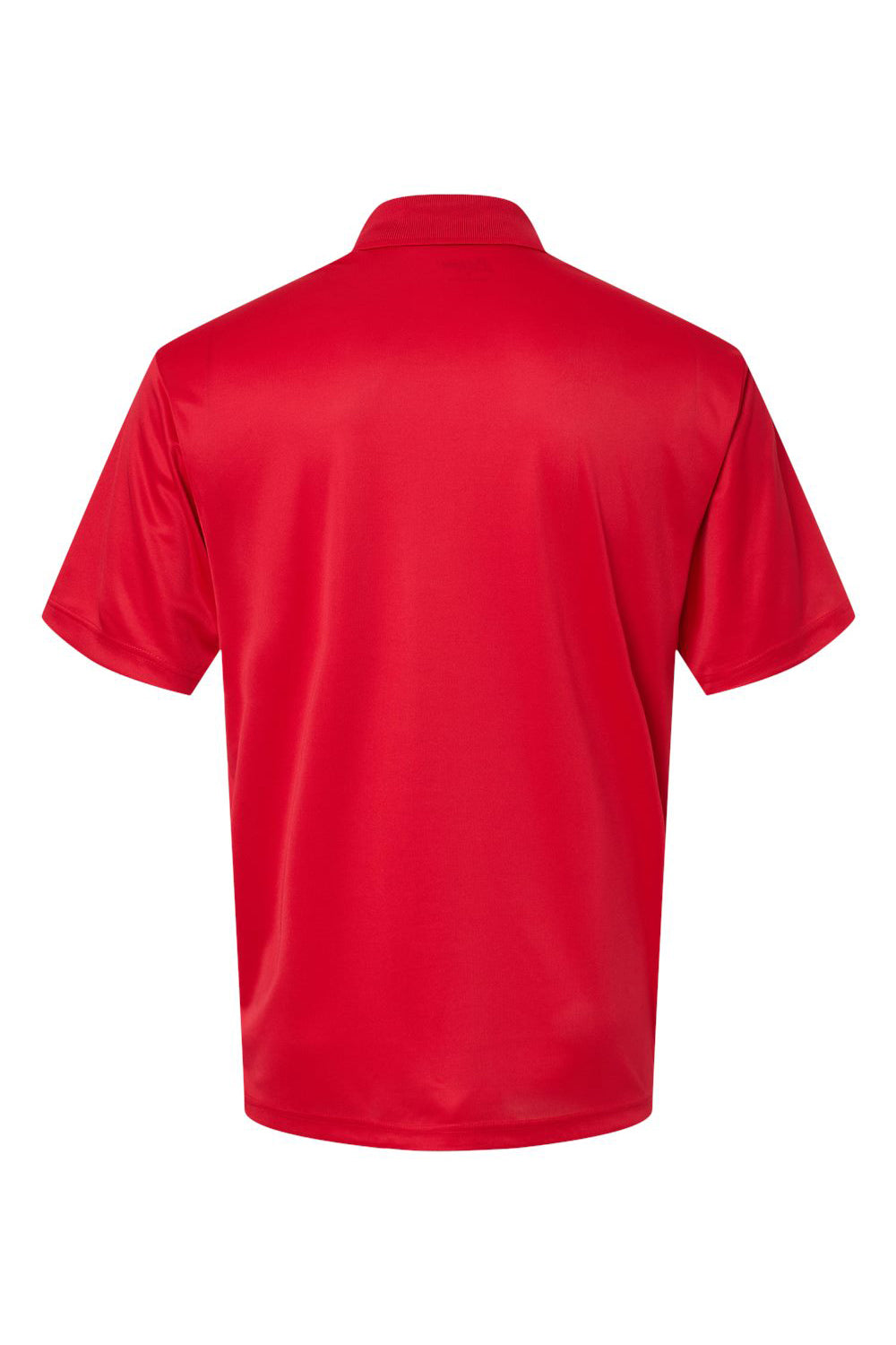 Paragon 500 Mens Sebring Performance Moisture Wicking Short Sleeve Polo Shirt Deep Red Flat Back