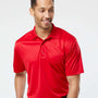 Paragon Mens Sebring Performance Moisture Wicking Short Sleeve Polo Shirt - Deep Red - NEW