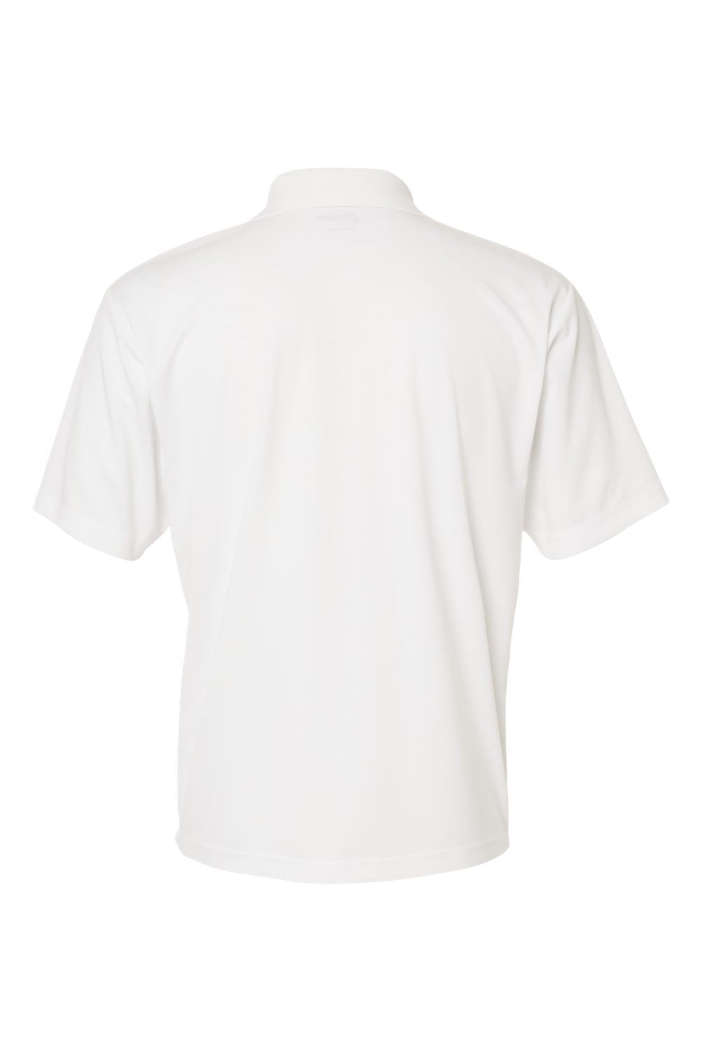 Paragon 500 Mens Sebring Performance Moisture Wicking Short Sleeve Polo Shirt White Flat Back