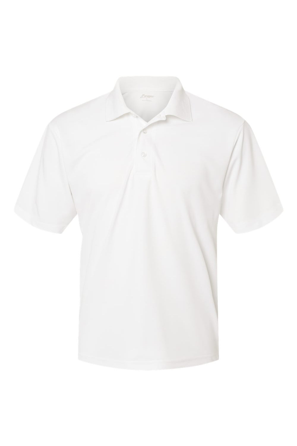Paragon 500 Mens Sebring Performance Moisture Wicking Short Sleeve Polo Shirt White Flat Front