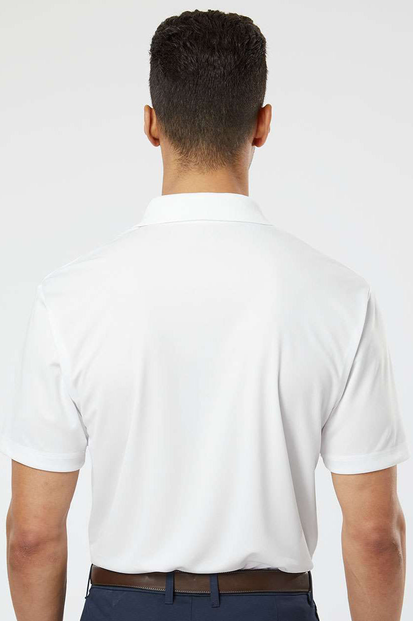 Paragon 500 Mens Sebring Performance Moisture Wicking Short Sleeve Polo Shirt White Model Back