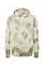 Independent Trading Co. PRM4500TD Mens Tie-Dye Hooded Sweatshirt Hoodie Olive Green Flat Front