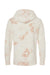 Independent Trading Company PRM4500TD Mens Tie-Dye Hooded Sweatshirt Hoodie w/ Pouch Pocket Dusty Pink Flat Back