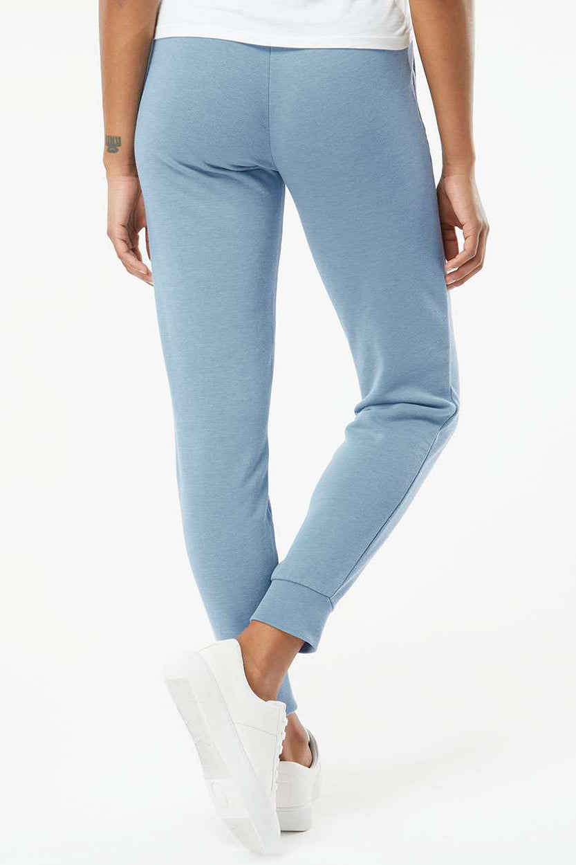 Independent Trading Company PRM20PNT Womens California Wave Wash Sweatpants w/ Pockets Misty Blue Model Back