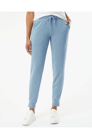 Independent Trading Co. PRM20PNT Womens California Wave Wash Sweatpants w/ Pockets Misty Blue Model Front