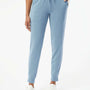 Independent Trading Co. Womens California Wave Wash Sweatpants w/ Pockets - Misty Blue - NEW