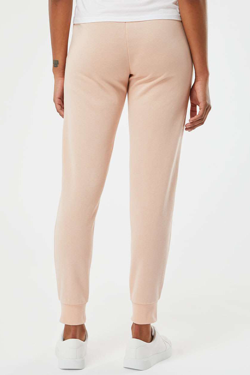 Independent Trading Company PRM20PNT Womens California Wave Wash Sweatpants w/ Pockets Blush Pink Model Back