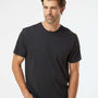 SoftShirts Mens Organic Short Sleeve Crewneck T-Shirt - Black - NEW