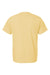 SoftShirts 400 Mens Organic Short Sleeve Crewneck T-Shirt Wheat Yellow Flat Back