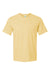 SoftShirts 400 Mens Organic Short Sleeve Crewneck T-Shirt Wheat Yellow Flat Front