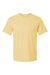 SoftShirts 400 Mens Organic Short Sleeve Crewneck T-Shirt Wheat Yellow Flat Front