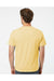 SoftShirts 400 Mens Organic Short Sleeve Crewneck T-Shirt Wheat Yellow Model Back