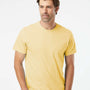 SoftShirts Mens Organic Short Sleeve Crewneck T-Shirt - Wheat Yellow - NEW