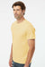 SoftShirts 400 Mens Organic Short Sleeve Crewneck T-Shirt Wheat Yellow Model Side
