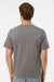 SoftShirts 400 Mens Organic Short Sleeve Crewneck T-Shirt Graphite Grey Model Back
