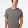 SoftShirts Mens Organic Short Sleeve Crewneck T-Shirt - Graphite Grey - NEW