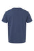 SoftShirts 400 Mens Organic Short Sleeve Crewneck T-Shirt Navy Blue Flat Back