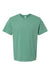 SoftShirts 400 Mens Organic Short Sleeve Crewneck T-Shirt Pine Green Flat Front