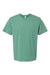 SoftShirts 400 Mens Organic Short Sleeve Crewneck T-Shirt Pine Green Flat Front