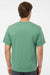 SoftShirts 400 Mens Organic Short Sleeve Crewneck T-Shirt Pine Green Model Back