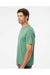 SoftShirts 400 Mens Organic Short Sleeve Crewneck T-Shirt Pine Green Model Side
