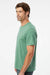 SoftShirts 400 Mens Organic Short Sleeve Crewneck T-Shirt Pine Green Model Side