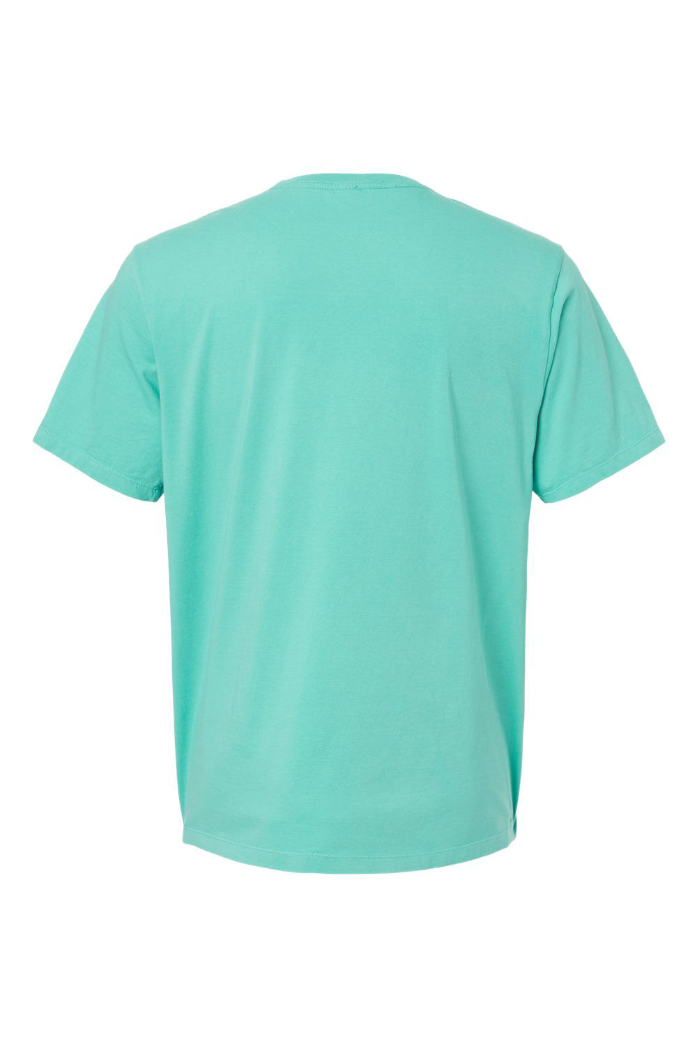 SoftShirts 400 Mens Organic Short Sleeve Crewneck T-Shirt Seafoam Green Flat Back