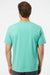 SoftShirts 400 Mens Organic Short Sleeve Crewneck T-Shirt Seafoam Green Model Back