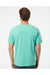 SoftShirts 400 Mens Organic Short Sleeve Crewneck T-Shirt Seaform Green Model Back