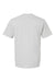 SoftShirts 400 Mens Organic Short Sleeve Crewneck T-Shirt Silver Grey Flat Back