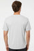SoftShirts 400 Mens Organic Short Sleeve Crewneck T-Shirt Silver Grey Model Back