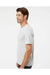 SoftShirts 400 Mens Organic Short Sleeve Crewneck T-Shirt Silver Grey Model Side