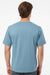 SoftShirts 400 Mens Organic Short Sleeve Crewneck T-Shirt Slate Blue Model Back