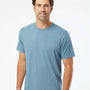 SoftShirts Mens Organic Short Sleeve Crewneck T-Shirt - Slate Blue - NEW