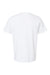SoftShirts 400 Mens Organic Short Sleeve Crewneck T-Shirt White Flat Back