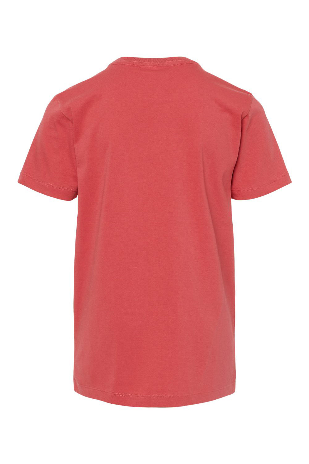 SoftShirts 402 Youth Organic Short Sleeve Crewneck T-Shirt Brick Flat Back