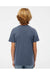 SoftShirts 402 Youth Organic Short Sleeve Crewneck T-Shirt Navy Blue Model Back