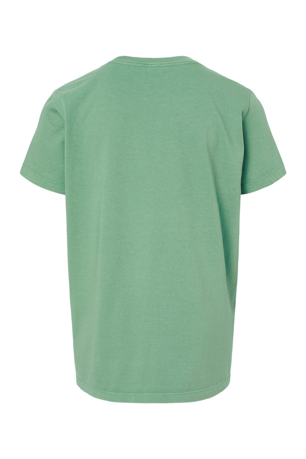 SoftShirts 402 Youth Organic Short Sleeve Crewneck T-Shirt Pine Green Flat Back